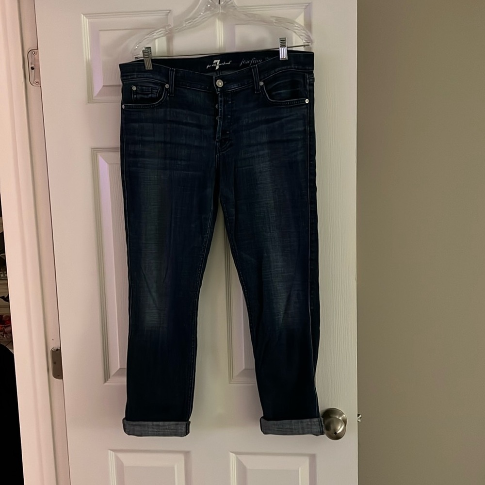 7 for all mankind cropped jeans